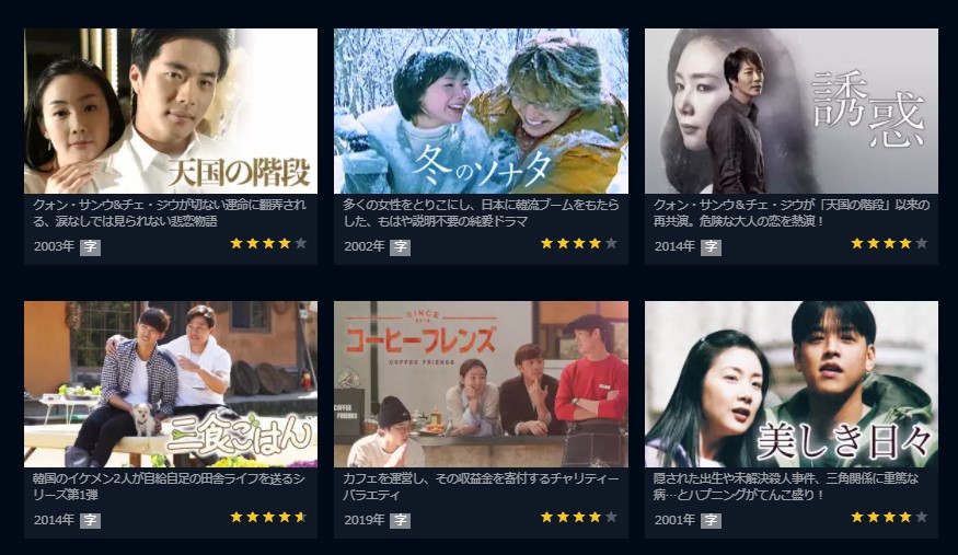 韓国ドラマ 冬のソナタを日本語字幕で見れる無料動画配信サービス 韓ドラペン