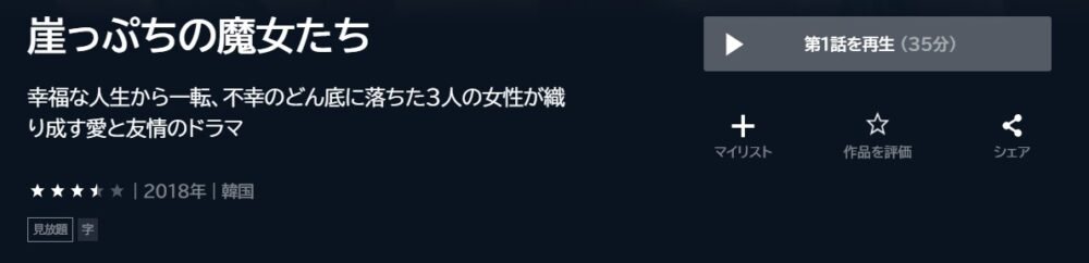 崖っぷちの魔女たち　韓国ドラマ