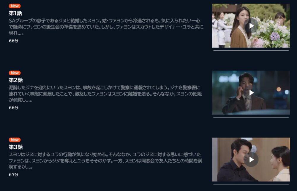 黄金の仮面～復讐のシンデレラ～U-NEXT話数